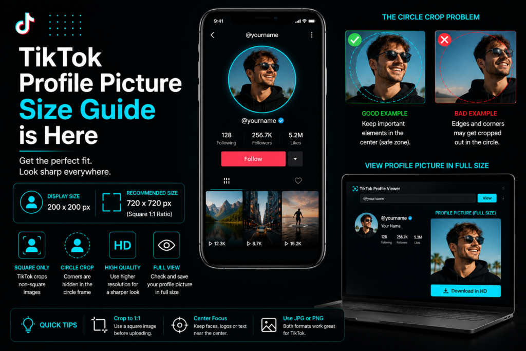 TikTok Profile Picture Size Guide is Here